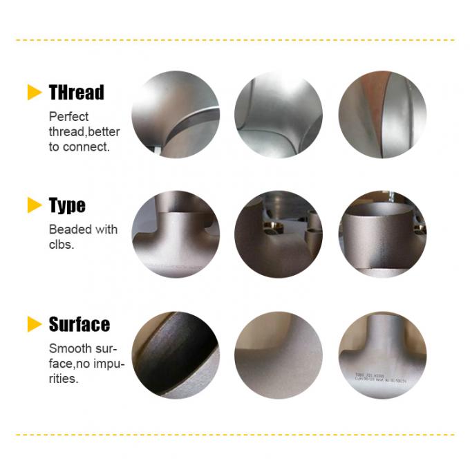 DIN 86088 Vàng Nickel ống phụ kiện C70600 CuNi 9010 Tee giảm 1