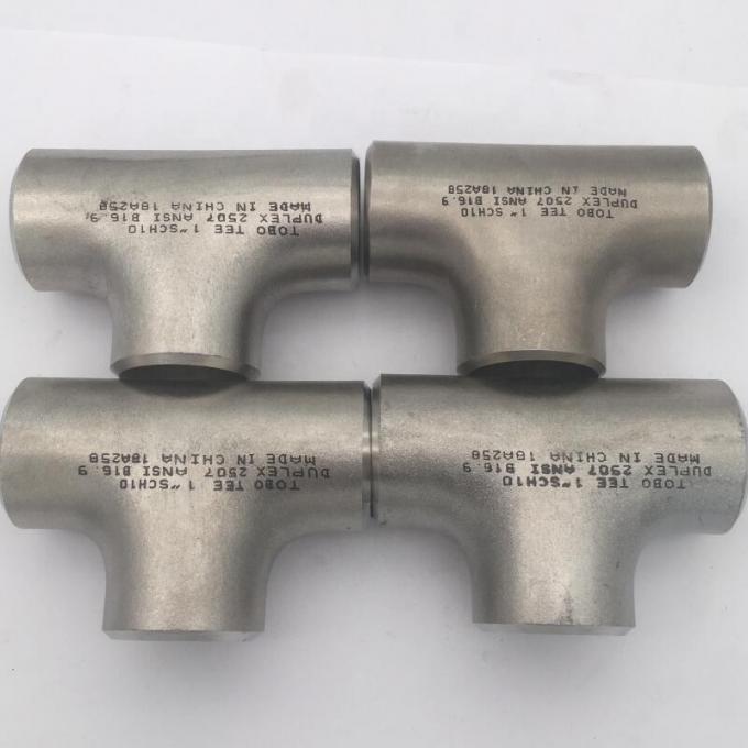 METAL Bottle Pipe Fittings Butt Welding Pipe Fittings Equal Tee ASME B16.9 3