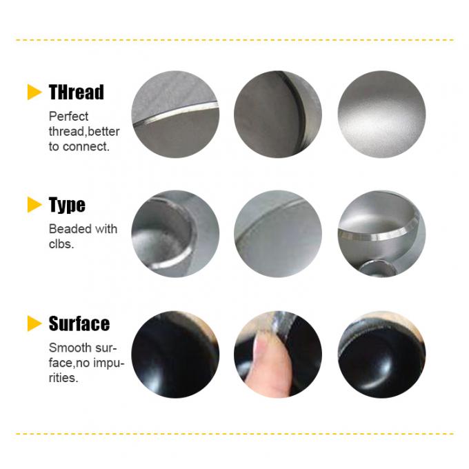 C70100 METAL ống nắp New Butt hàn gắn nắp BSPP BSPT NPT đúc đồng niken 1