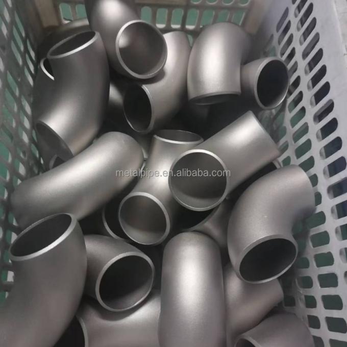 Phụng thép đồng Nickel Fitting ASME B36.19 LR / SR 2inch Sch10s 90 độ Phụng thép ống khuỷu tay 3