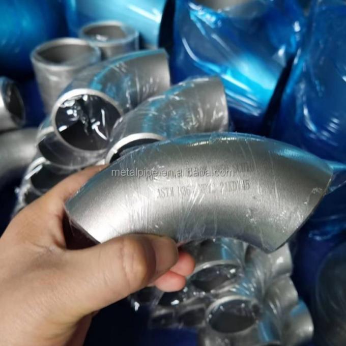 Phụng thép đồng Nickel Fitting ASME B36.19 LR / SR 2inch Sch10s 90 độ Phụng thép ống khuỷu tay 0