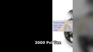 3000 Psi Giảm áp suất cao Tee công nghiệp