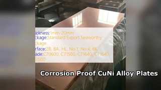 Tấm hợp kim CuNi 90 10 và 70 30 Chống ăn mòn