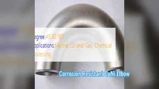 C70600 CuNi Phụ kiện chống ăn mòn khuỷu tay 90 độ