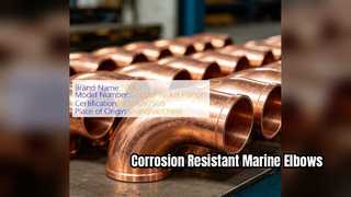 ASTM B466 CuNi 90 10 khuỷu tay cho hệ thống đường ống hàng hải