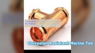 CuNi 90 10 Equal Tee Phụ kiện chống ăn mòn nước biển