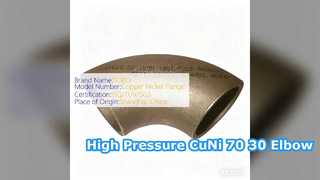 Giải pháp áp suất cao 90 độ liền mạch CuNi 70 30