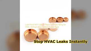K65 Copper End Cap Chống rò rỉ Lắp ống HVAC