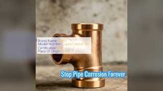 Bộ chuyển đổi ống chống ăn mòn DN20 Copper Niken Equal Tee
