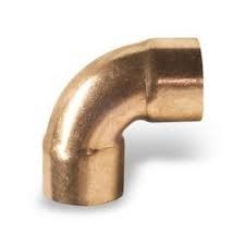 SCH40 2" Inside Polished Sanitary Copper Nickel Pipe Fitting Degree Elbow