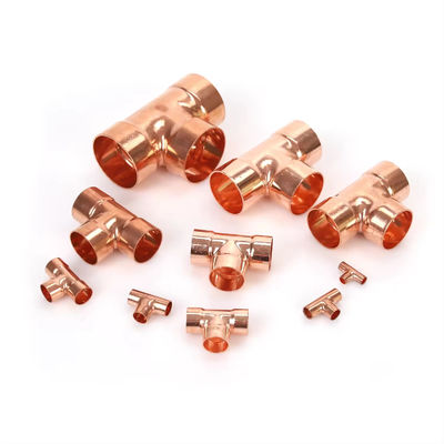 Cupro Nickel 90/10 Equal Tee, UNS C70600 Corrosion-Resistant Seawater Pipe Fitting Marine Grade