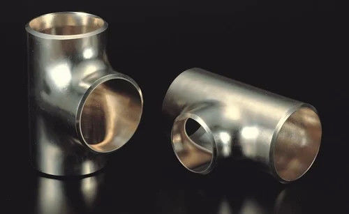 METAL copper nickel Pipe Fittings Butt Welding Pipe Fittings Equal Tee ASME B16.9