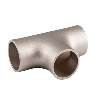 METAL copper nickel Pipe Fittings Butt Welding Pipe Fittings Equal Tee ASME B16.9