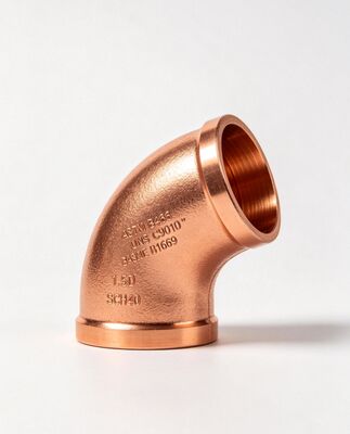 ASTM B466 CuNi 90/10 LR Elbow Butt Weld Marine Bend Corrosion Resistant Pipe Fitting