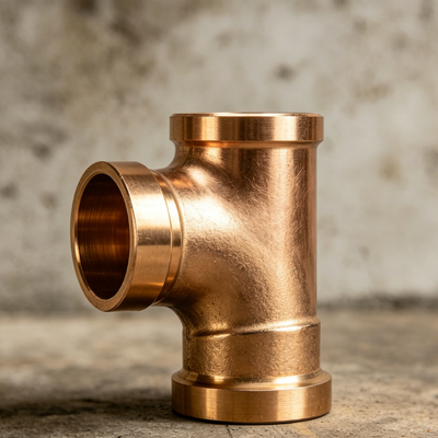 C70600 Copper Nickel Equal Tee Threaded Connection DN20 Corrosion Resistant Pipe Fitting