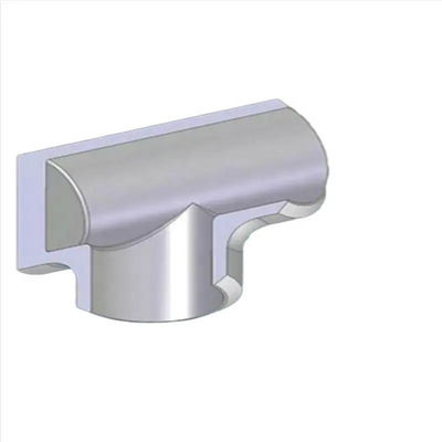 Chủ đề nữ tùy chỉnh Tee Lắp Niken 15mm 22mm Đồng bằng Tee 3 chiều