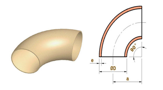 Công nghiệp tùy chỉnh đồng Nickel khuỷu tay 1/2 