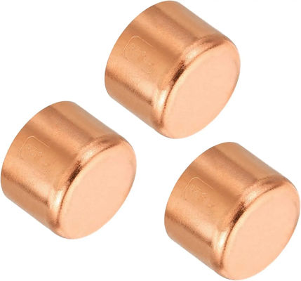 Copper Threaded Pipe Cap ANSI/DIN 150 PSI Leak-Proof End Closure Water Pipe Fitting