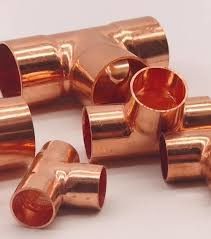 Tê đều CuNi 90/10 ASTM B466 C70600, Phụ kiện ống hàng hải chống ăn mòn nước biển